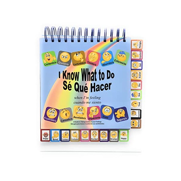 I Know What To Do Feeling/Moods (Spanish/English) Flipbook: 18 Moods/Emotions;