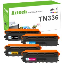 For Brother 4-PK TN336 Toner Compatible With Brother HL-L8350CDW MFC-L8850CDW MFC-L8600CDW