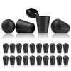 Set of 20 End Caps/End Caps/End Plugs Plastic 17 mm
