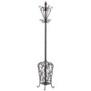 Deco 79 Metal Coat Rack Vintage Style with Scroll Designs,
