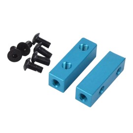Oshhni 2 Pieces RC Servo Mount Aluminium Servo Stays High Performance Assembly with Screws Modification for 1:10 CW01 Replace Parts, Blue