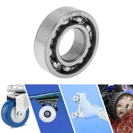 ACROPIX 6002 Deep Groove Ball Bearings P0 15x32x9mm Lubricated Bearings Open Type Silver Tone Scooter Skateboard Wheel