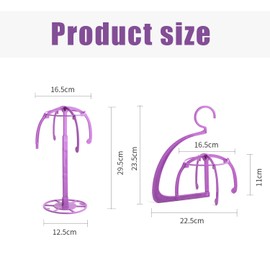 mimzemamz Wig Stand, Dismountable Wig Holder, Stand Wig, Dryer Mannequin, Headstand for Training Head with Extra Wig Net, Pack of 2