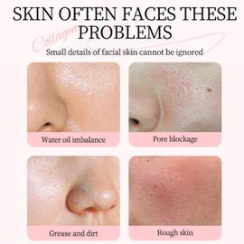 Rice Collagen Peel off Face Mask - Collagen Night Wrapping Mask - Hydrating & Brightening Facial Mask for Glowing Skin, Lightweight Moisturising Care for Smooth & Radiant Complexion