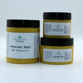 Peppermint Blast Hair Butter  Haircare magic Conditioner Shampoo - Size: 4 oz