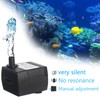 Fountain Pump, Mini Submersible 4W Fountain Circulation Hydroponics Pump for