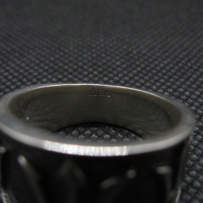 Sterling Silver Ring Band Poseidon Symbol Trident Solid Genuine Hallmarked