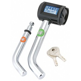Reese Towpower 7054430 EZ Access II Chrome Class I-IV Bent Receiver Lock (5/8" and 1/2")