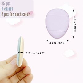 35pcs Finger Powder Puff Mini Powder Puff Finger Puff Makeup Sponge Under Eye Powder Puff Concealer Sponge