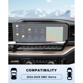 For 2022-2025 Chevy Silverado 1500 & 2024-2025 Silverado 2500HD/3500HD (No Buttons on the Screen) 13.4 Inch Touchscreen Matte Anti-Glare Screen Protector 9H Tempered Glass Anti-Scratch Accessories