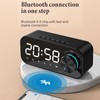Digital Radio Alarm Clock Bluetooth Speaker Clock with Time and