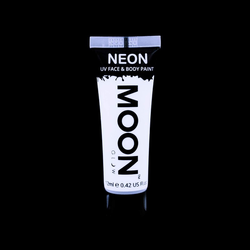 Moon Glow – Neon UV Körperfarben Bodypaint - 12ml Weiß