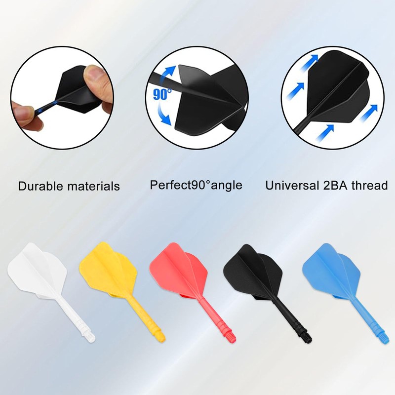 TYXHXTF Integrated Dart Shaft and Flights, Darts Accessories Made of