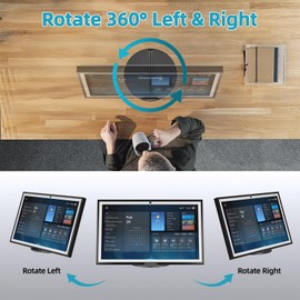 Letlar Table Stand for Show 21 and Show 15, Tiltable and Rotated Desktop Holder, No Assembly, Horizontal or Vertical Mode Screen Bracket, Show 15 2nd Generation Metal Stand (Black)
