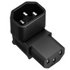 Vellcon [3Pack] IEC 320 C14 to C13 Right Angle AC