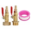 2pcs Brass Winterize Blowout Adapter 3/4 Internal and External Thread