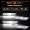 StylinPro White LED Side Marker Lights for 2010-2015 Chevy Camaro,