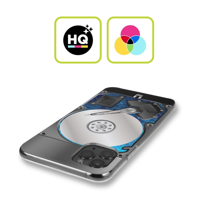 Head Case Designs Blau Hard Disk Drives Soft Gel Handyhülle