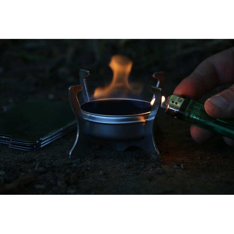 Polymath Products Phantom - Ultralight Stove and Windshield Set. Spill-proof