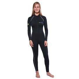 Sun Protection Full Body Swimsuit Stinger Suit Dive Skin UPF50+ Black L