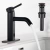 CASAINC Bathroom Faucet Matte Black Bathroom Sink Faucet Single Hole