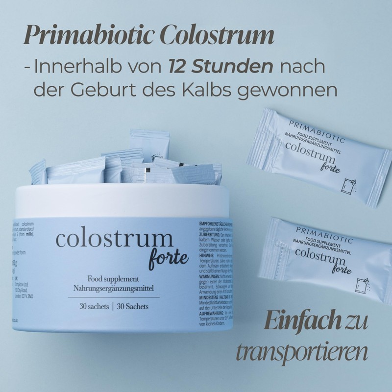 Colostrum Forte - Colostrum with Lactoferrin 30 Bags Immune System