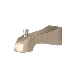 Pioneer X-6400110-BN Modern Sleek 7" Reach Extended Combo Diverter Tub Spout 1/2" IPS or Slip-Fit Installation in PVD Brushed Nickel
