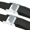 2 PCS Ratchet Tie Down Straps with Metal Buckle, 4M
