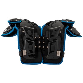 CHAMPRO Gauntlet II Football Shoulder Pads, Medium,Black