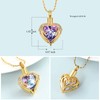 Minicremation Stainless Steel Urn Necklace Angel Wing Heart Pendant for