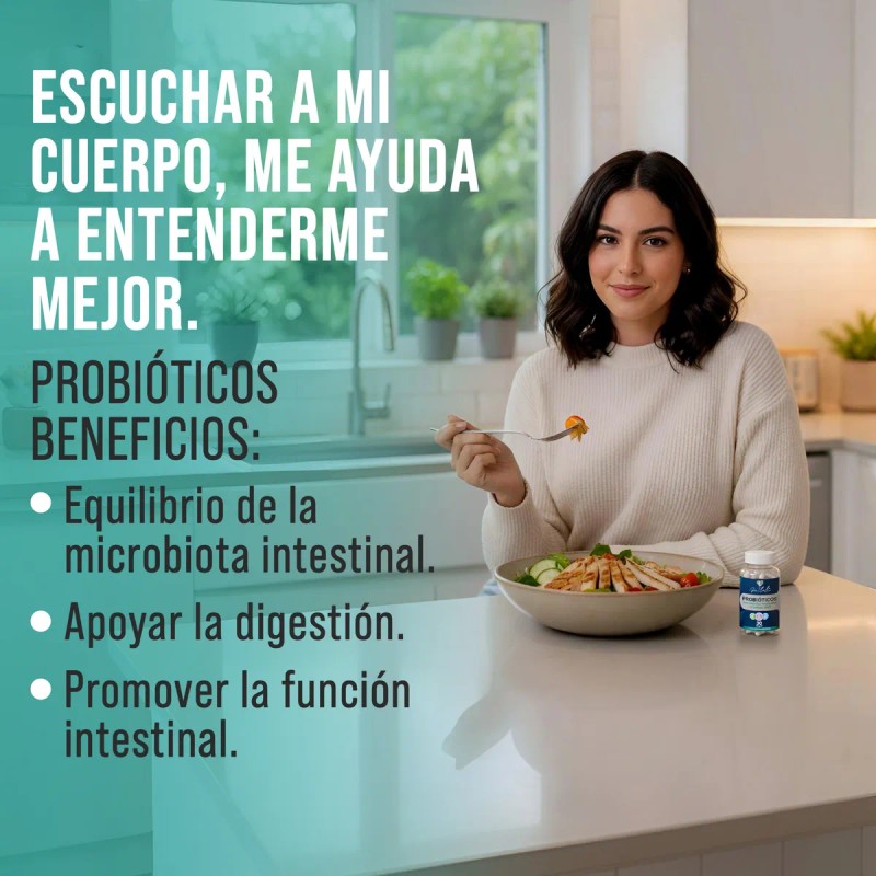 Probiotico Para Mujer Capsula Vegana 30 Ga Tlali 10 Billon