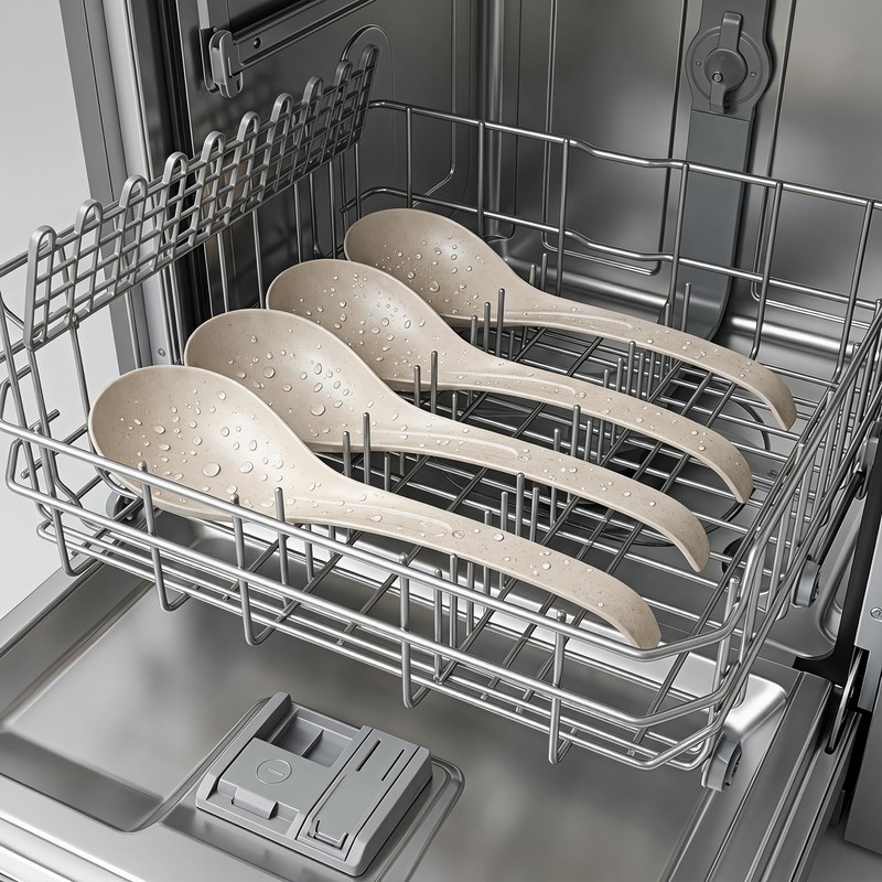 25Pcs Disposable Solid Serving Spoons, 8 Inch Sturdy Food-Grade Serving