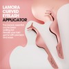 LAMORA Eyelash Applicator with Curved Shape for Easy Application and