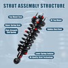 Vextone - 2x Front Struts Shock Absorbers Complete Assembly -
