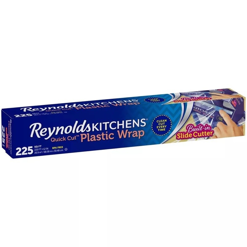 Reynolds Kitchens Quick Cut Plastic Wrap, 225 Sq Ft (Pack