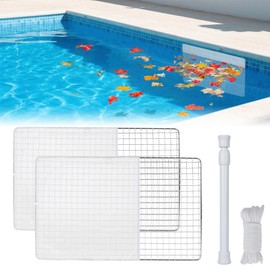 MGDJCK Skimmer Guard Kit Reusable Swimming Pool Skimmer Leaf Shield Net Shield Leaf and Debris for All Pool Skimmer Openings,2 Pack