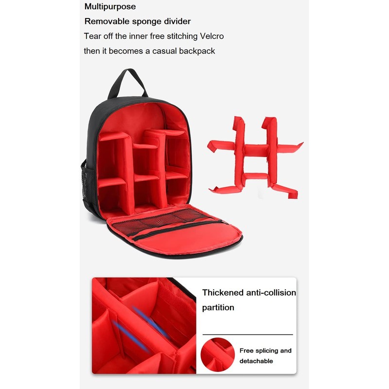 Mochila de hombro para cámara digital DSLR impermeable, para senderismo,