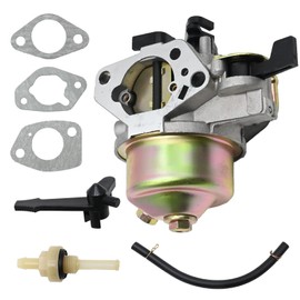 Hoypeyfiy 16100-ZF6-V01 Carburetor Kit, GX390 GX340 Car Kit with Gasket Fuel Tank Filter Replacement for Honda GX340 GX390 GX340U1 1HP 13HP 14-Stroke Engine Lawn Mower Tiller Cultivator