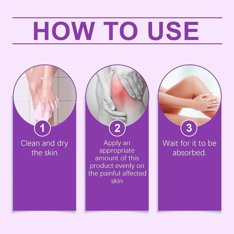 TIMLIFE 2PCS Joint Purple Gel, Purple Relief Soothing Massage Cream,Joint