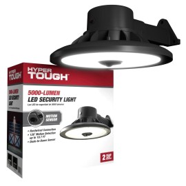 HYPER Tough 5000 Lumens Hardwired Outdoor LED Area Light with Motion Detection and Dusk