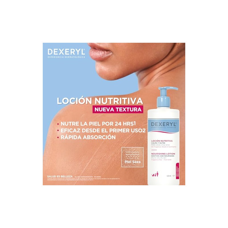 Dexeryl Loción Hidratante Nutritiva Piel Seca y Muy Seca Nutre