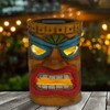 qzzwbbtc Tiki Head Solar Statue Light for Garden Decor and
