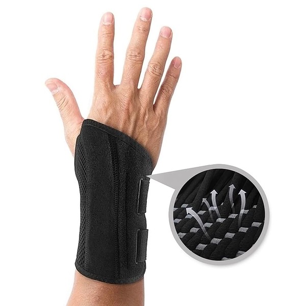 FITTOO Wrist Brace for Sprains, Osteoarthritis, Pain, Numbness, etc, Palm Protector with Good Breathability and Immobilization