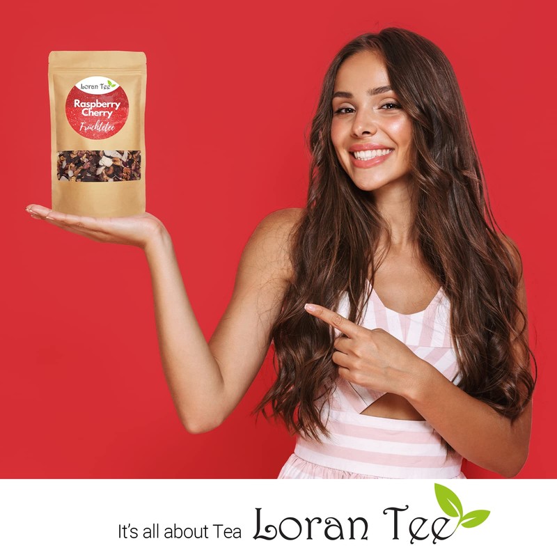 LORAN Raspberry Cherry Set, Raspberry Cherry Fruit Tea, Loose 200