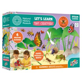 Galt Natural History Museum, Let's Learn Tiny Creatures - 6 Projects & Fact Activity Cards - Fun Educational Arts & Crafts Kit for Kids - STEAM Learning Games & Puzzles for Children, Ages 4 Years +