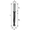 ENT 24030 Dowel Drill Bit HW, Shank (S) 8 mm,