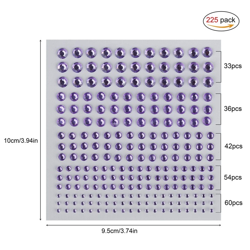 Glitzersteine Strasssteine Selbstklebend Bunt Rhinestone Sticker DIY Kinder, Kristallrhinestone Aufkleber