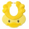 Gorro de ducha de bebé ajustable de silicona para champú,