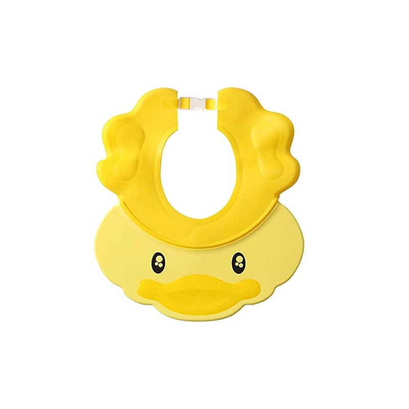 Gorro de ducha de bebé ajustable de silicona para champú,