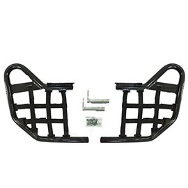 TRX 450R (2004-2009) Standard Nerf Bars - Compatible with Honda - Black w/Black Net